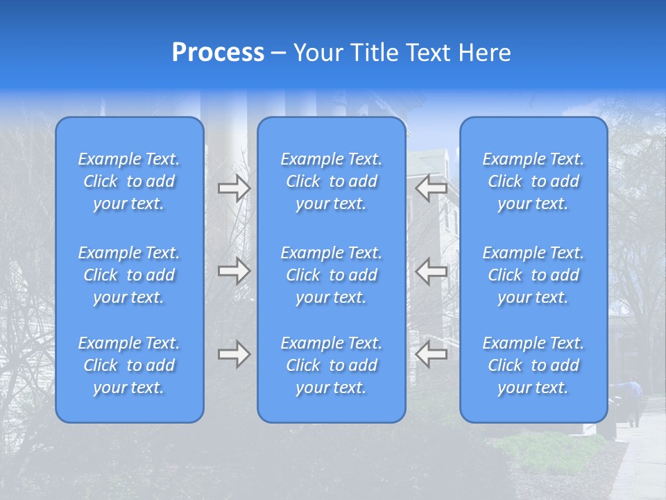 Outside Campus Lecture PowerPoint Template