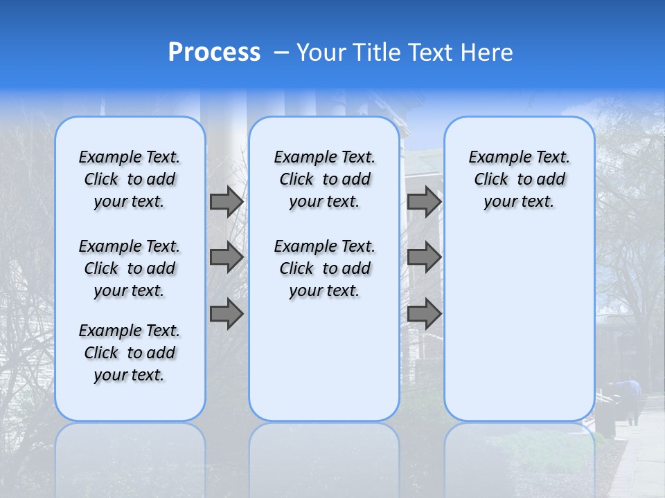 Outside Campus Lecture PowerPoint Template