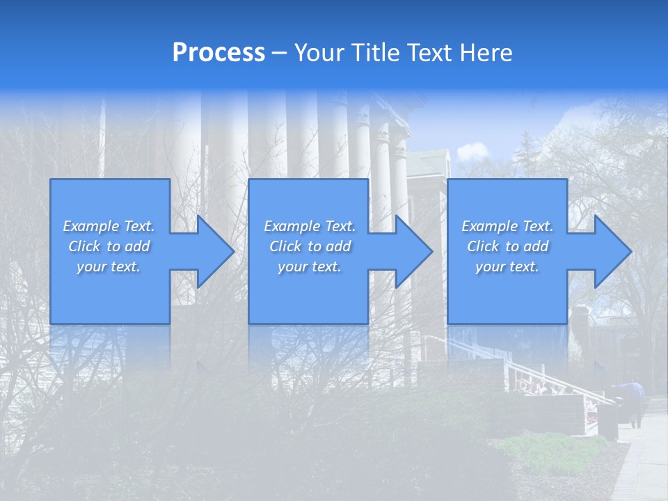 Outside Campus Lecture PowerPoint Template