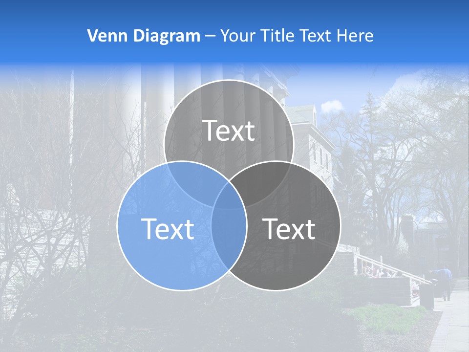 Outside Campus Lecture PowerPoint Template