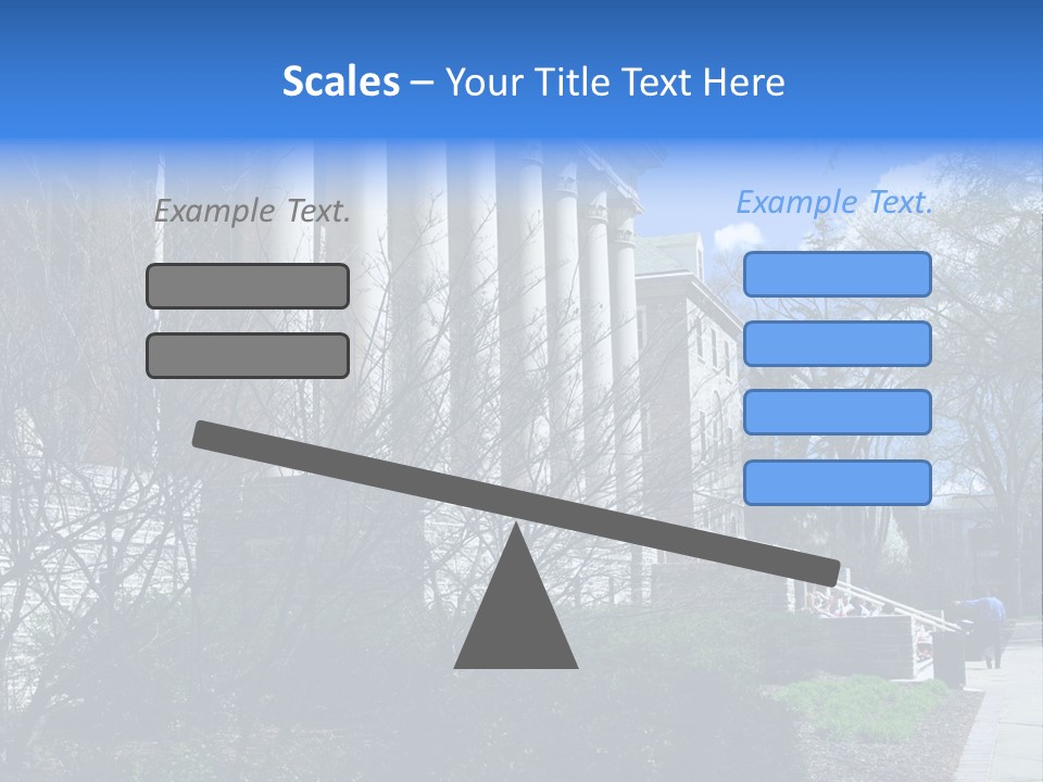 Outside Campus Lecture PowerPoint Template