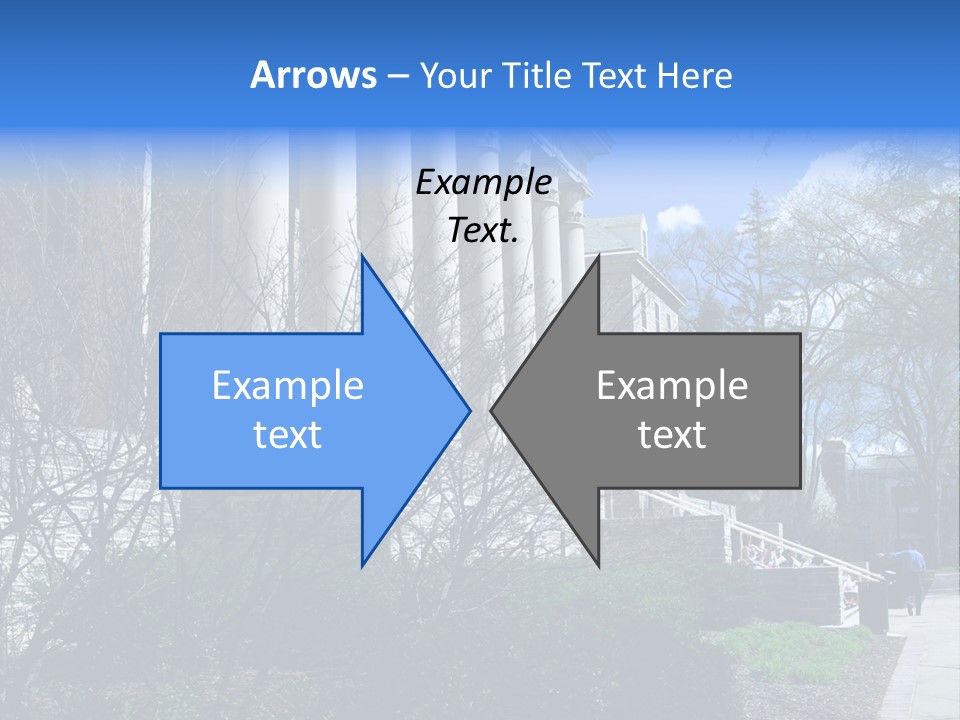 Outside Campus Lecture PowerPoint Template