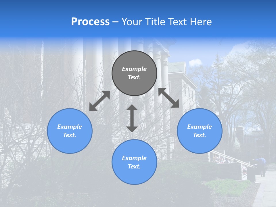 Outside Campus Lecture PowerPoint Template