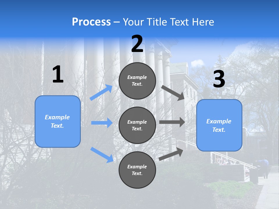 Outside Campus Lecture PowerPoint Template