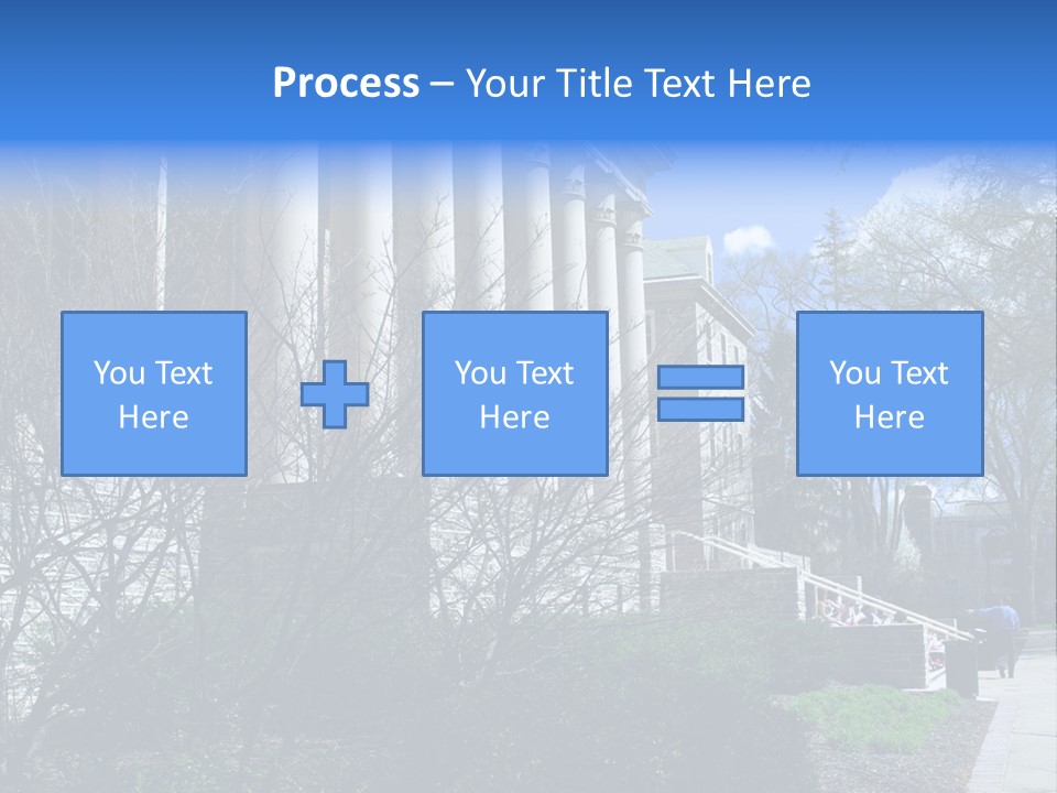 Outside Campus Lecture PowerPoint Template