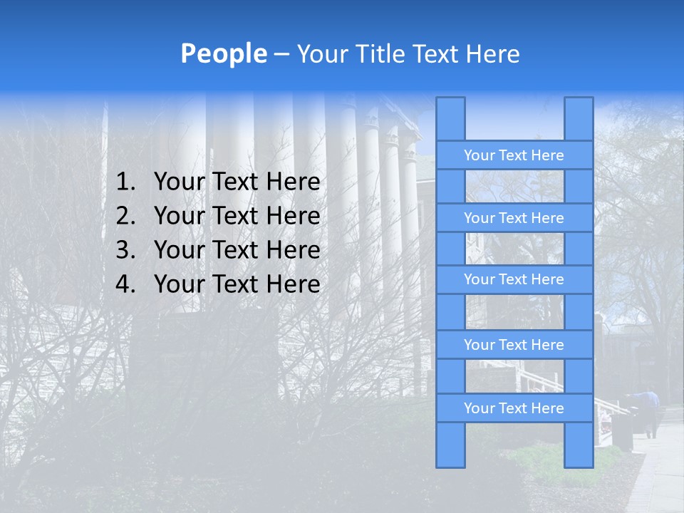 Outside Campus Lecture PowerPoint Template