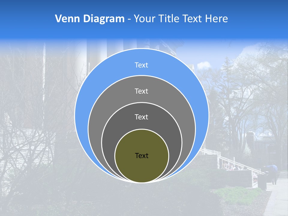 Outside Campus Lecture PowerPoint Template