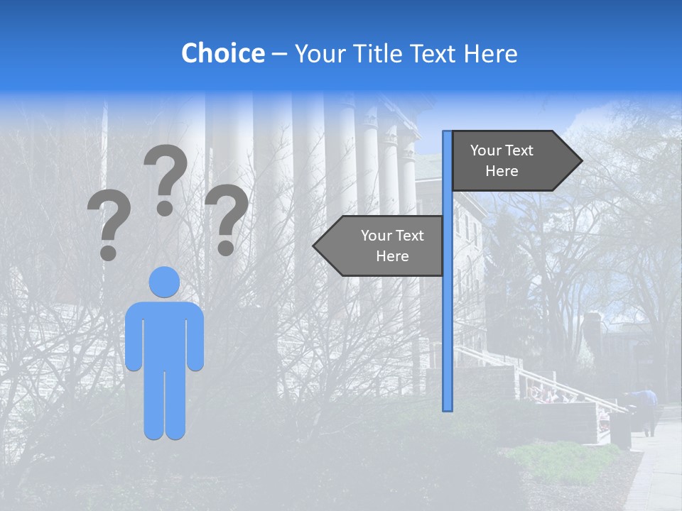 Outside Campus Lecture PowerPoint Template