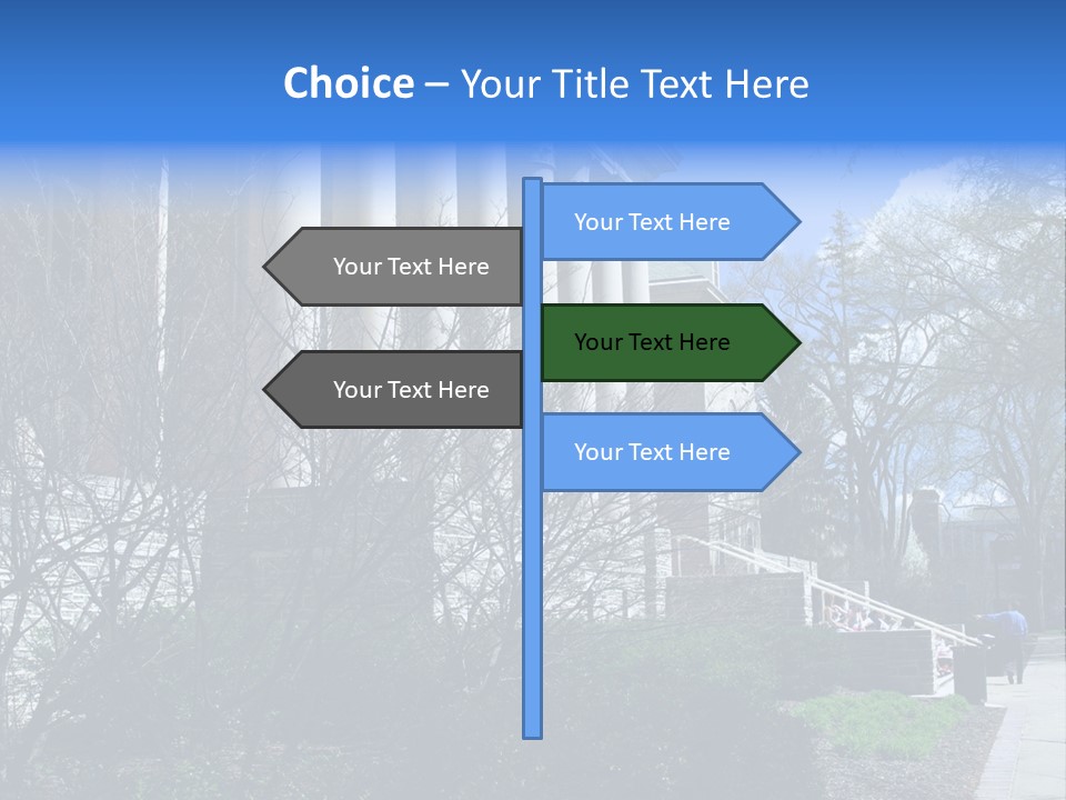 Outside Campus Lecture PowerPoint Template