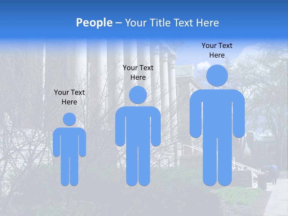 Outside Campus Lecture PowerPoint Template