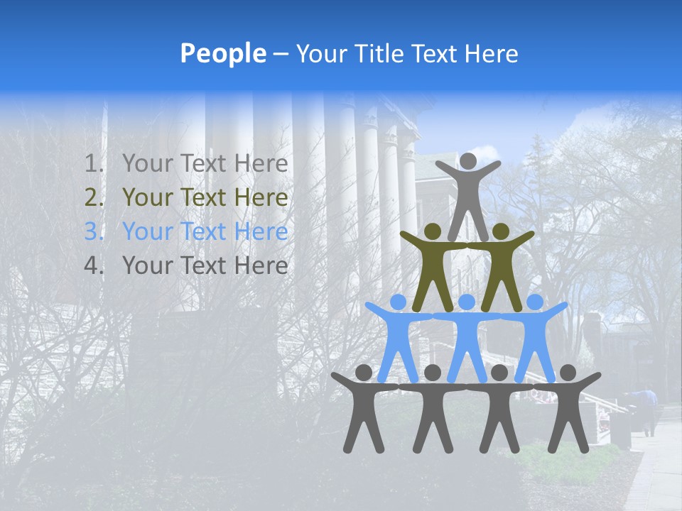 Outside Campus Lecture PowerPoint Template