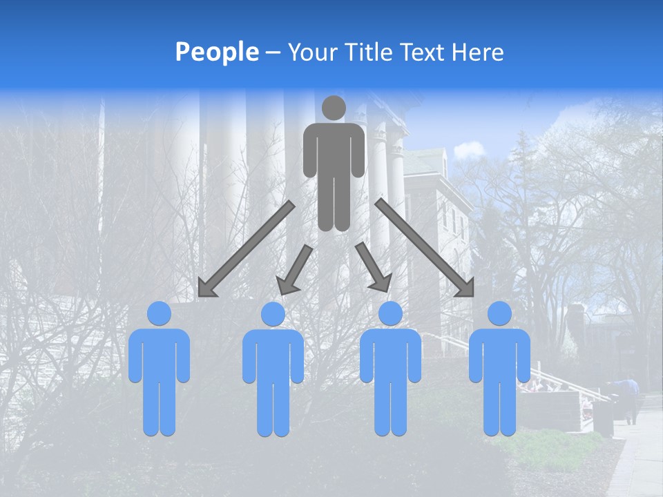 Outside Campus Lecture PowerPoint Template