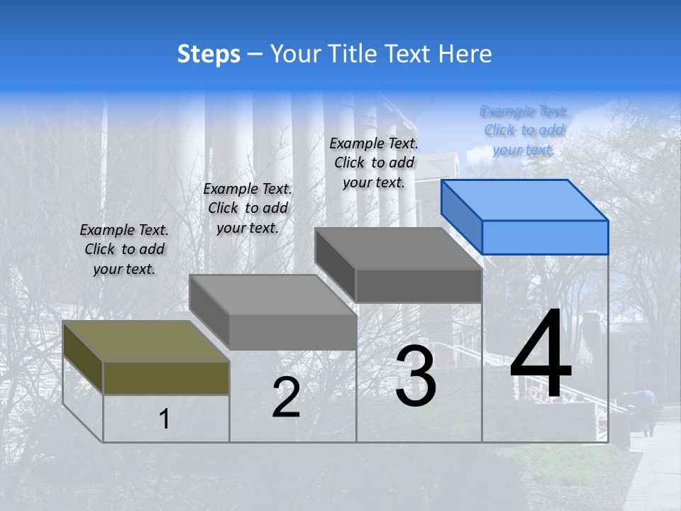 Outside Campus Lecture PowerPoint Template