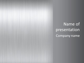 Polished Metallic Iron PowerPoint Template