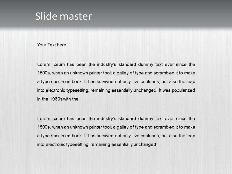 Polished Metallic Iron PowerPoint Template