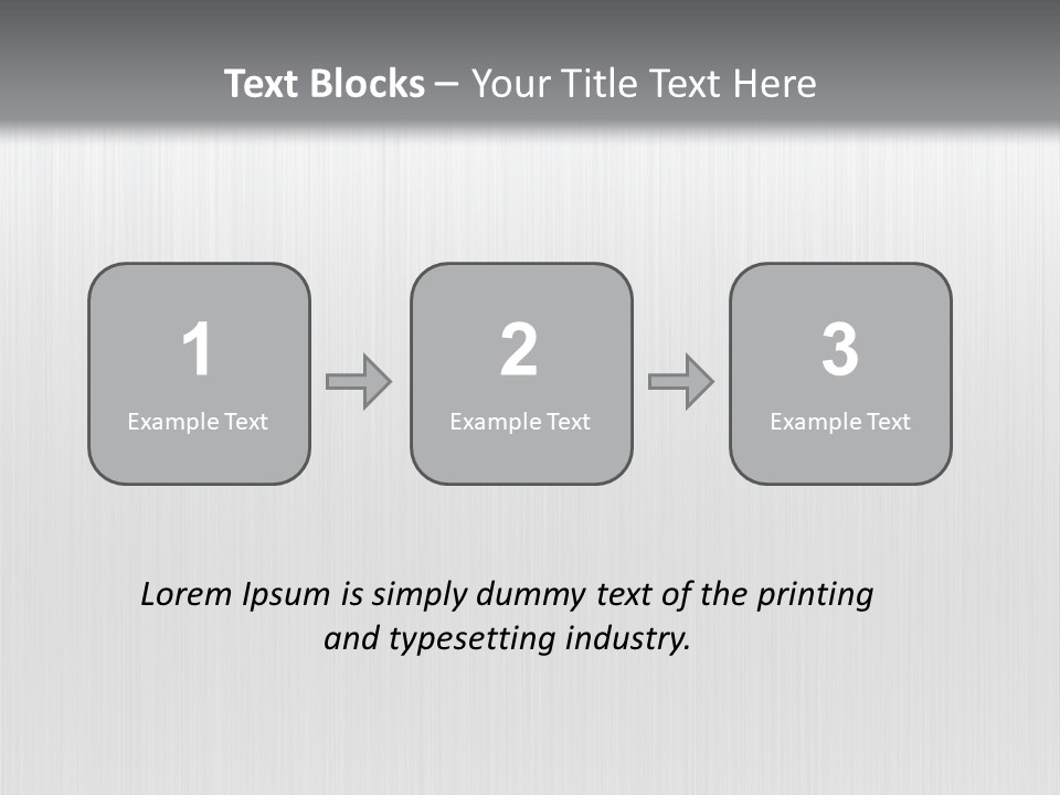 Polished Metallic Iron PowerPoint Template