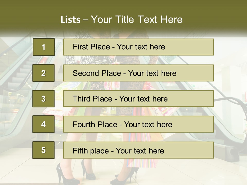 Stylish Shop Positive PowerPoint Template