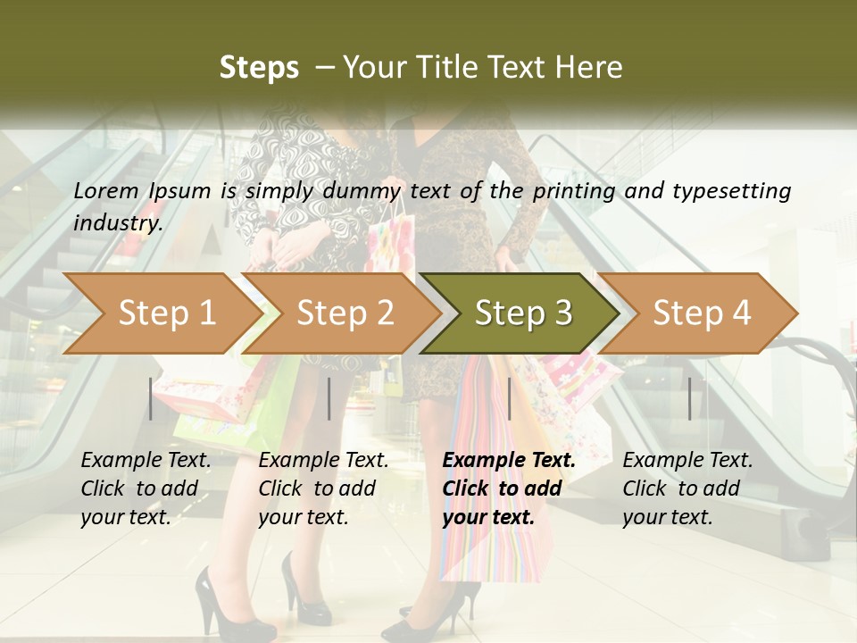 Stylish Shop Positive PowerPoint Template