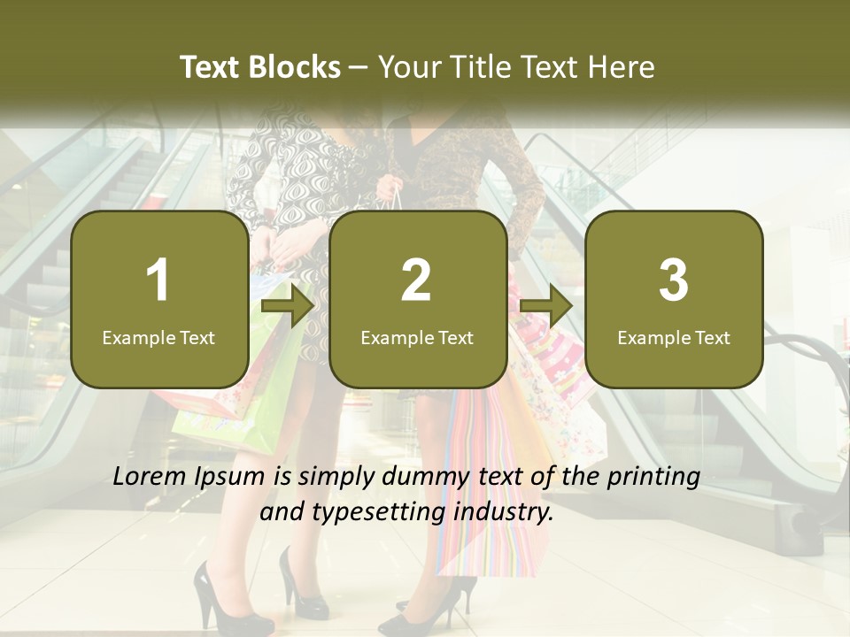 Stylish Shop Positive PowerPoint Template