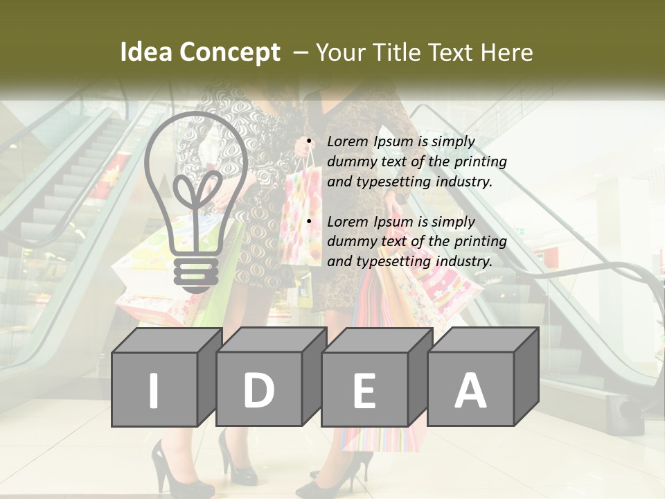 Stylish Shop Positive PowerPoint Template