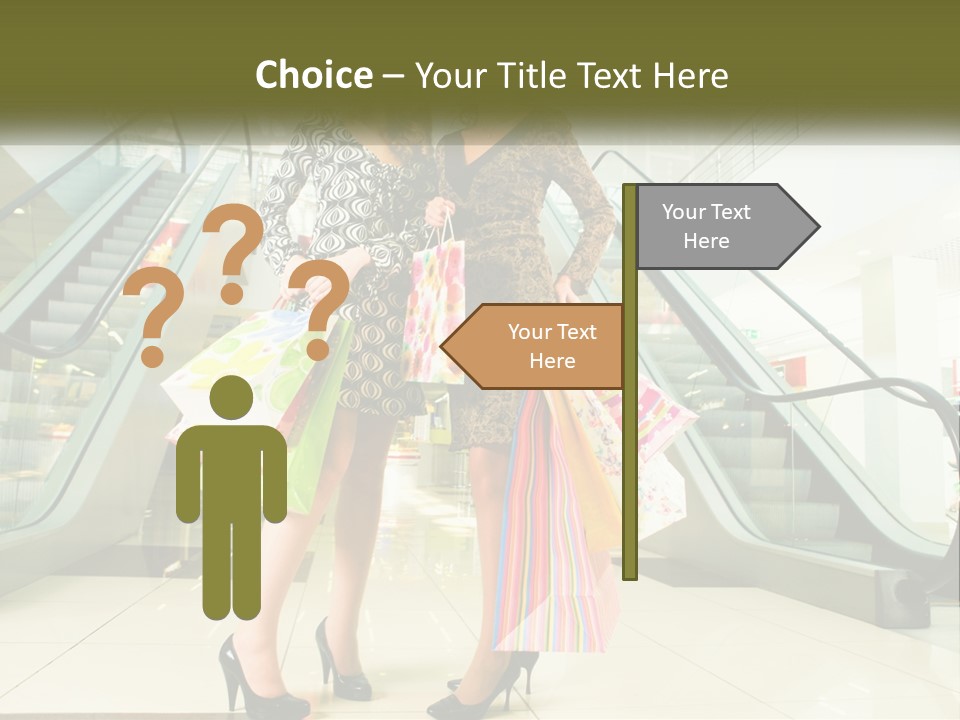 Stylish Shop Positive PowerPoint Template