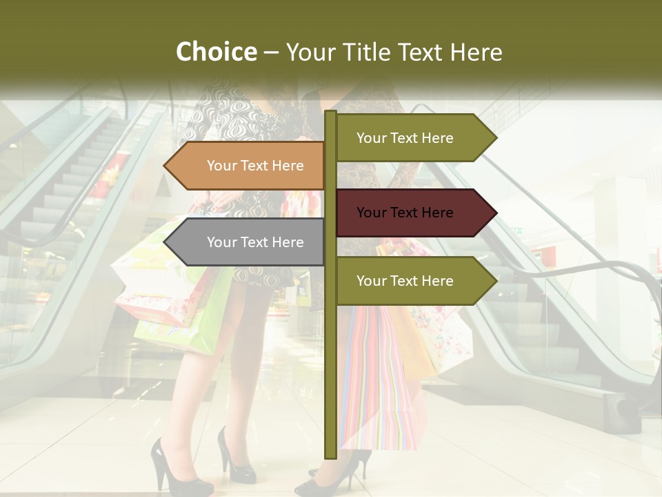 Stylish Shop Positive PowerPoint Template