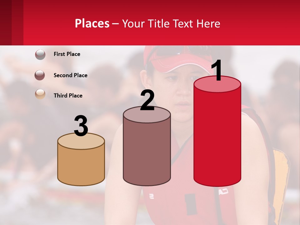 Red Water Stare PowerPoint Template