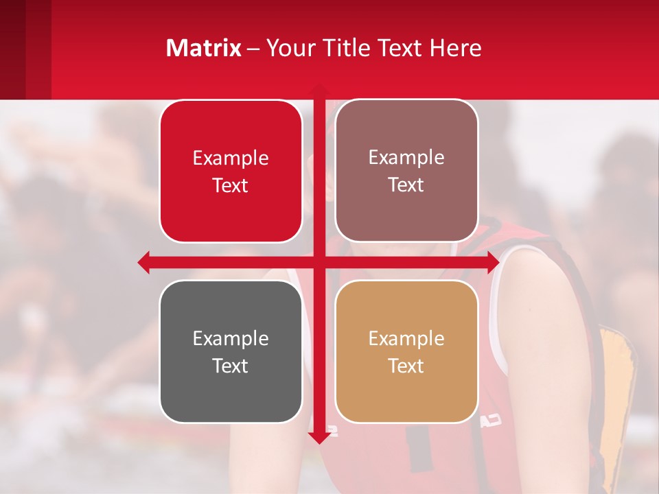 Red Water Stare PowerPoint Template