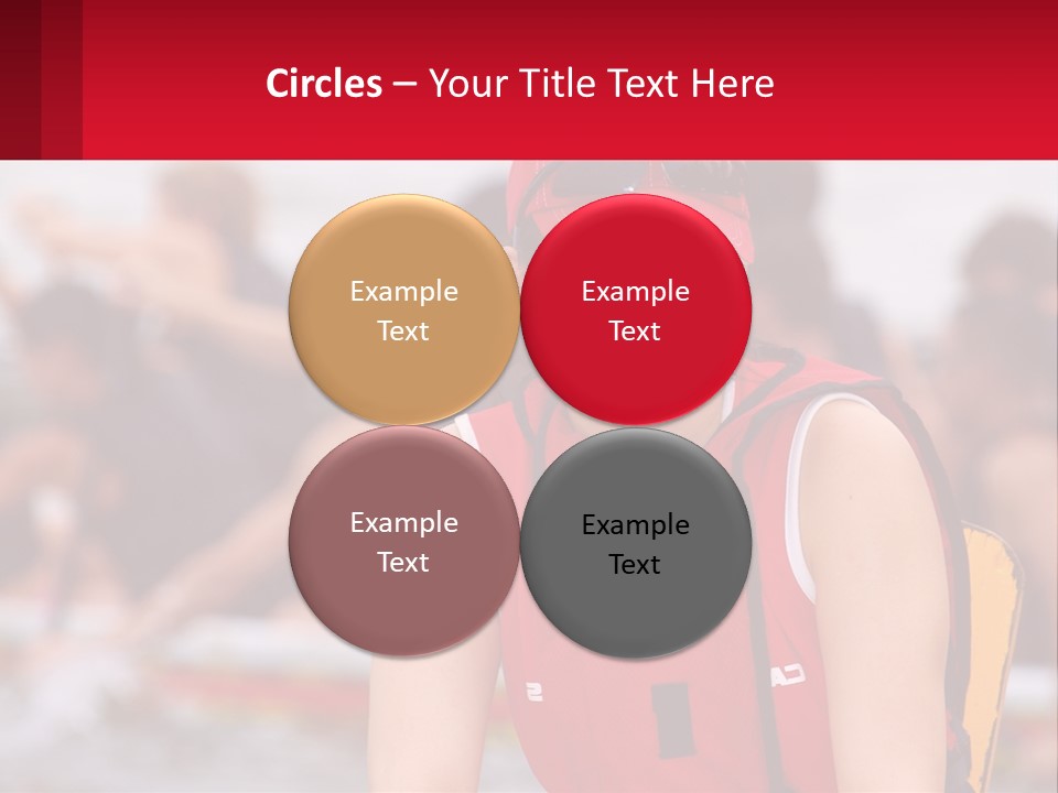 Red Water Stare PowerPoint Template