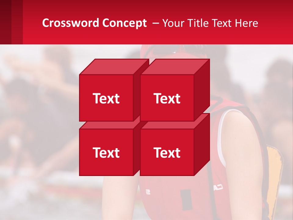 Red Water Stare PowerPoint Template