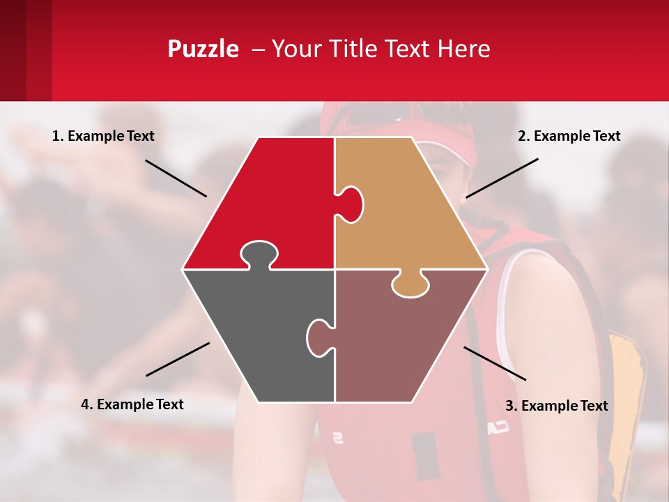 Red Water Stare PowerPoint Template