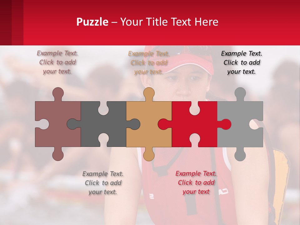 Red Water Stare PowerPoint Template