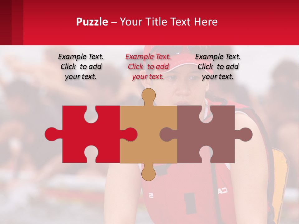 Red Water Stare PowerPoint Template