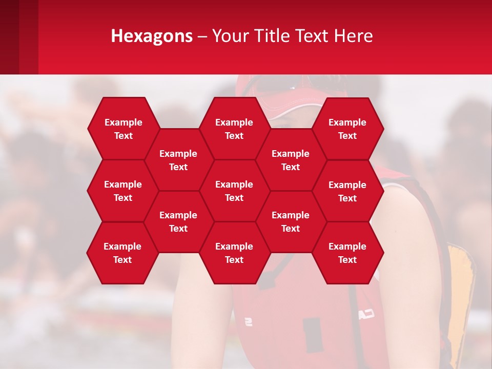 Red Water Stare PowerPoint Template