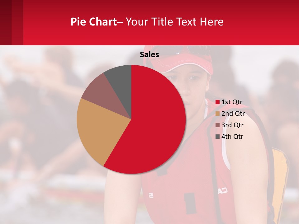 Red Water Stare PowerPoint Template