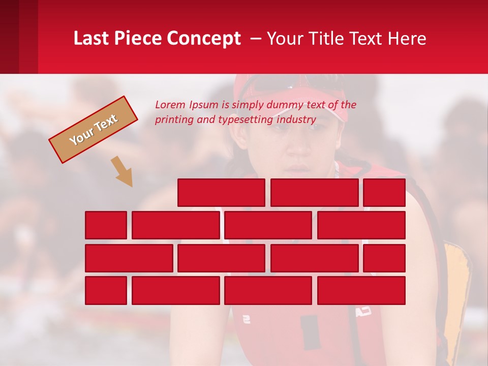 Red Water Stare PowerPoint Template