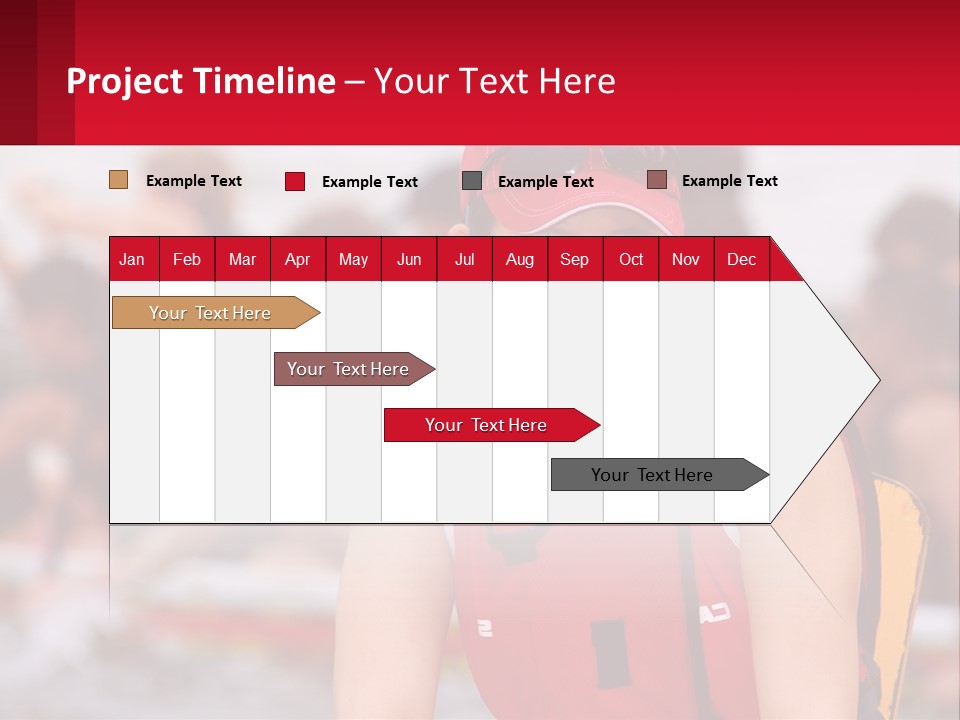 Red Water Stare PowerPoint Template