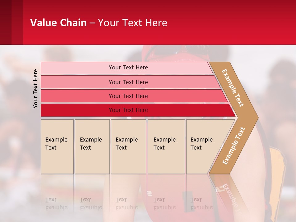 Red Water Stare PowerPoint Template