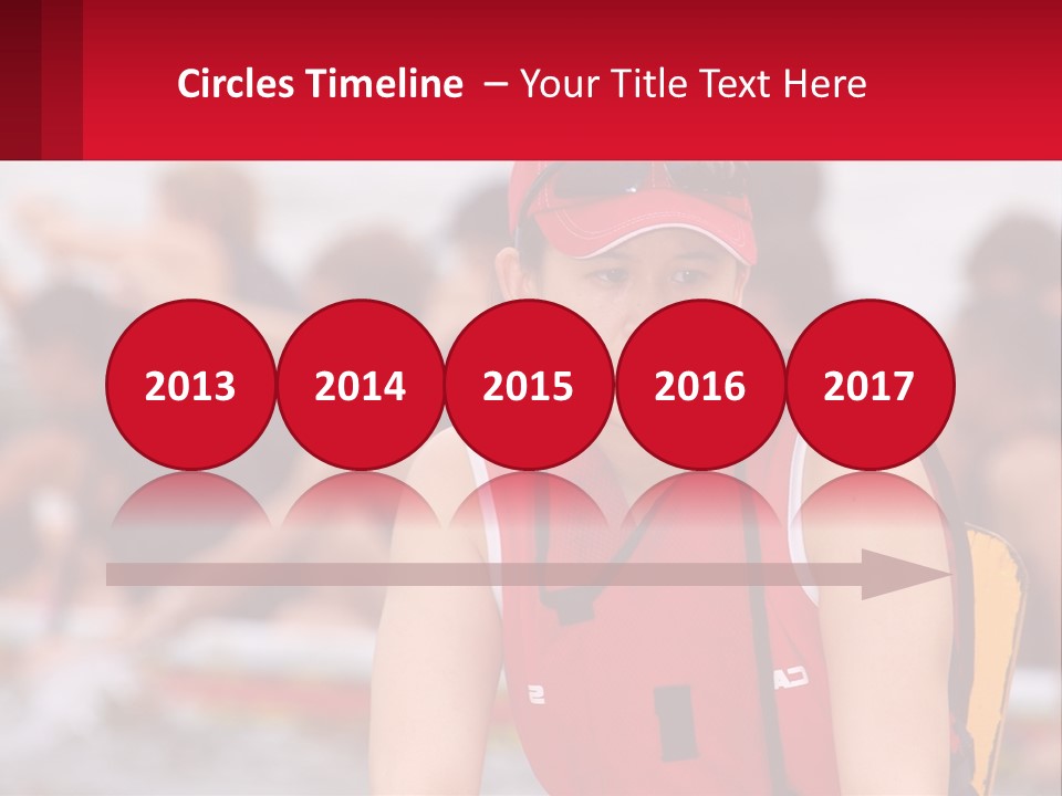 Red Water Stare PowerPoint Template