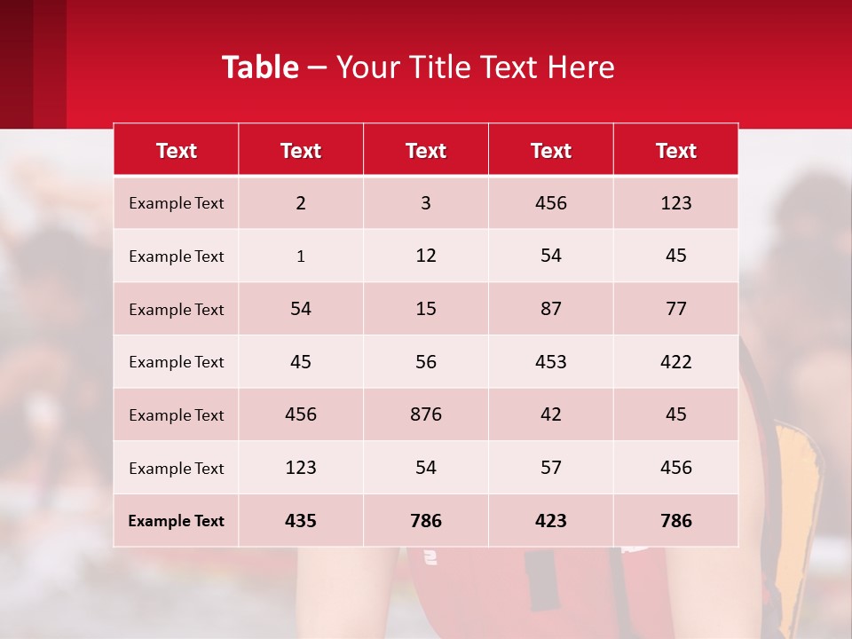 Red Water Stare PowerPoint Template