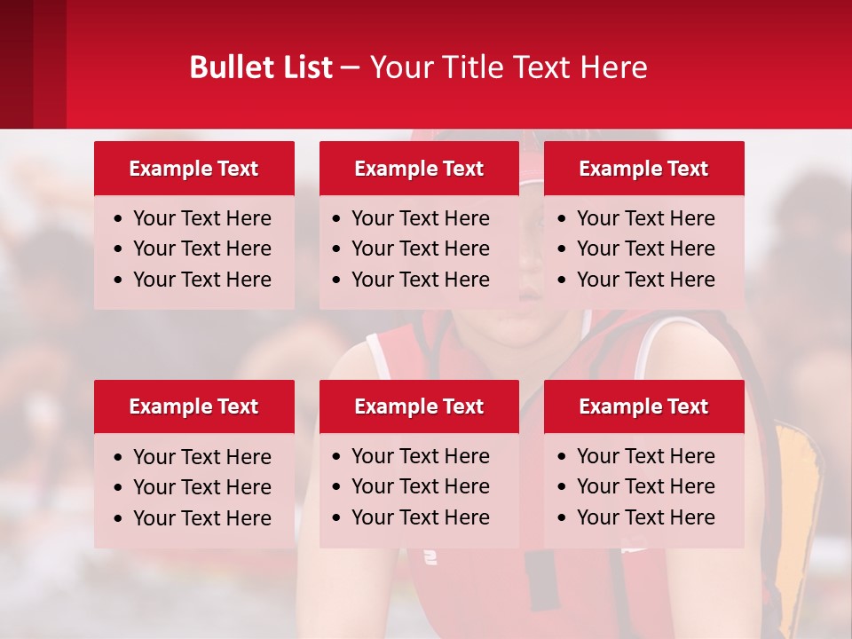 Red Water Stare PowerPoint Template