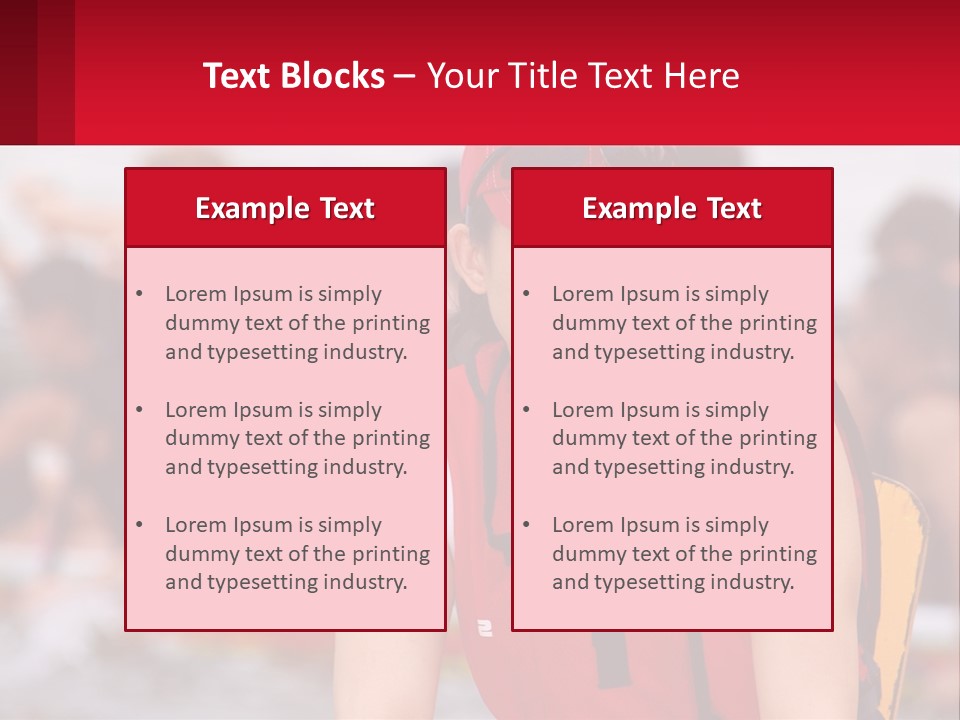 Red Water Stare PowerPoint Template