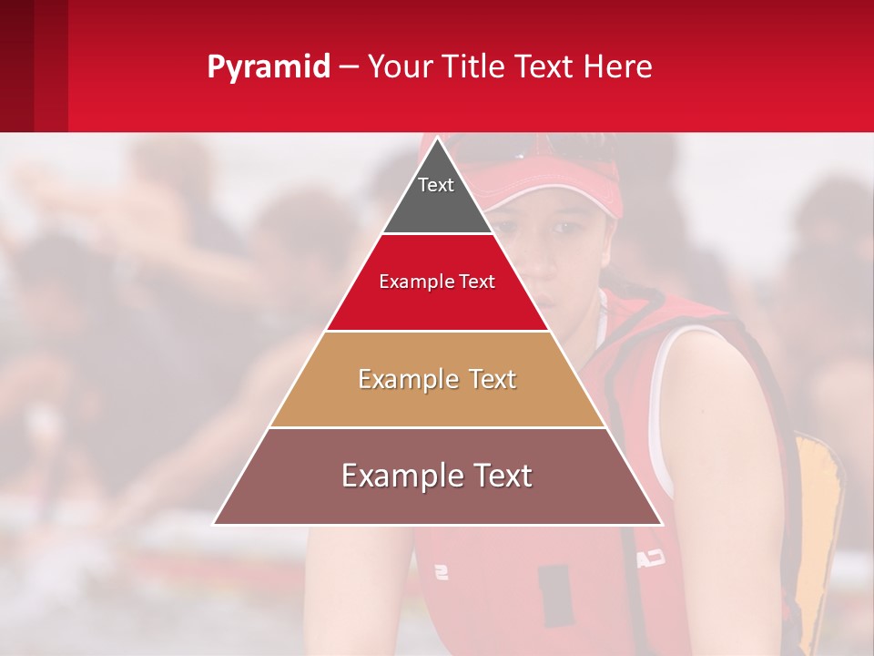 Red Water Stare PowerPoint Template