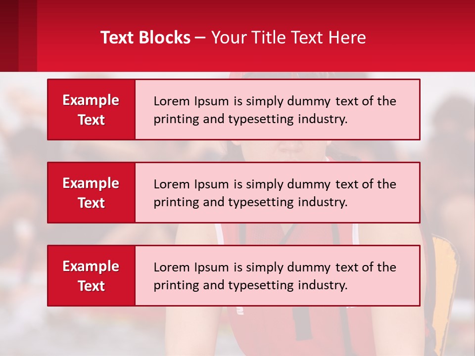 Red Water Stare PowerPoint Template