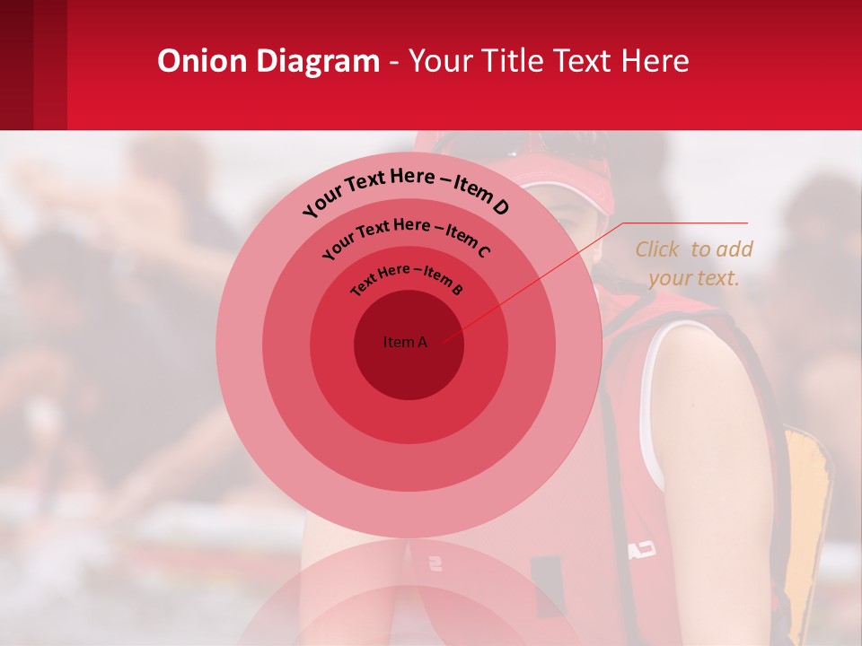 Red Water Stare PowerPoint Template