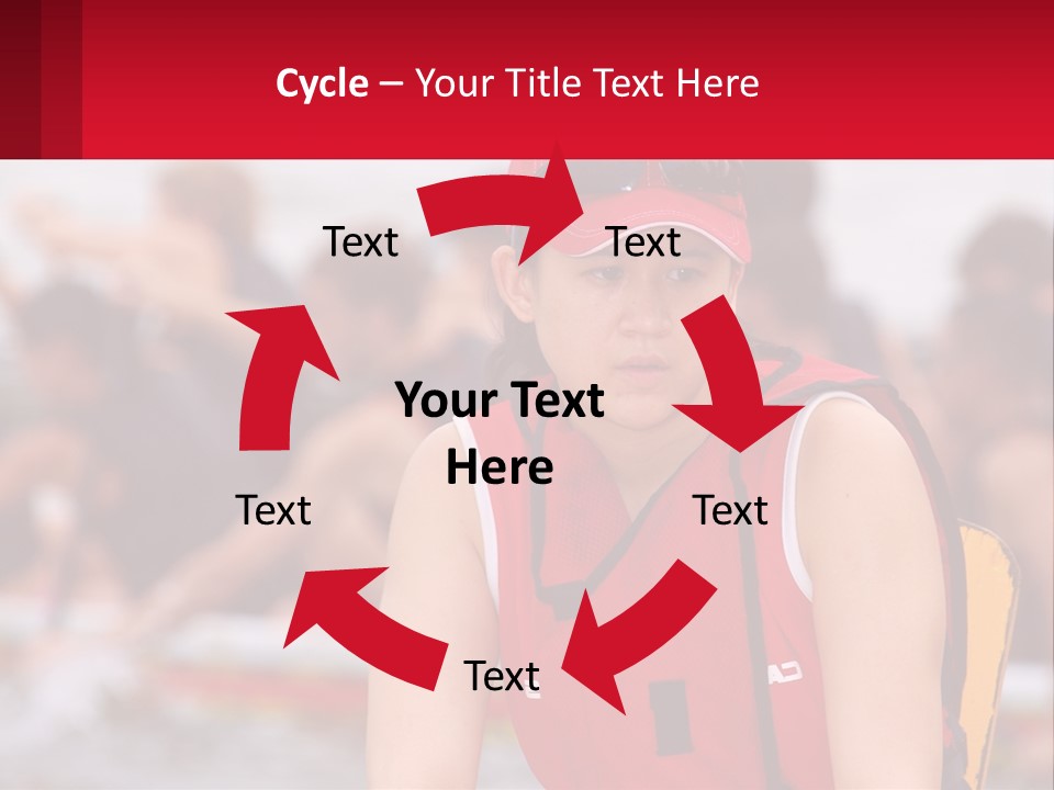 Red Water Stare PowerPoint Template