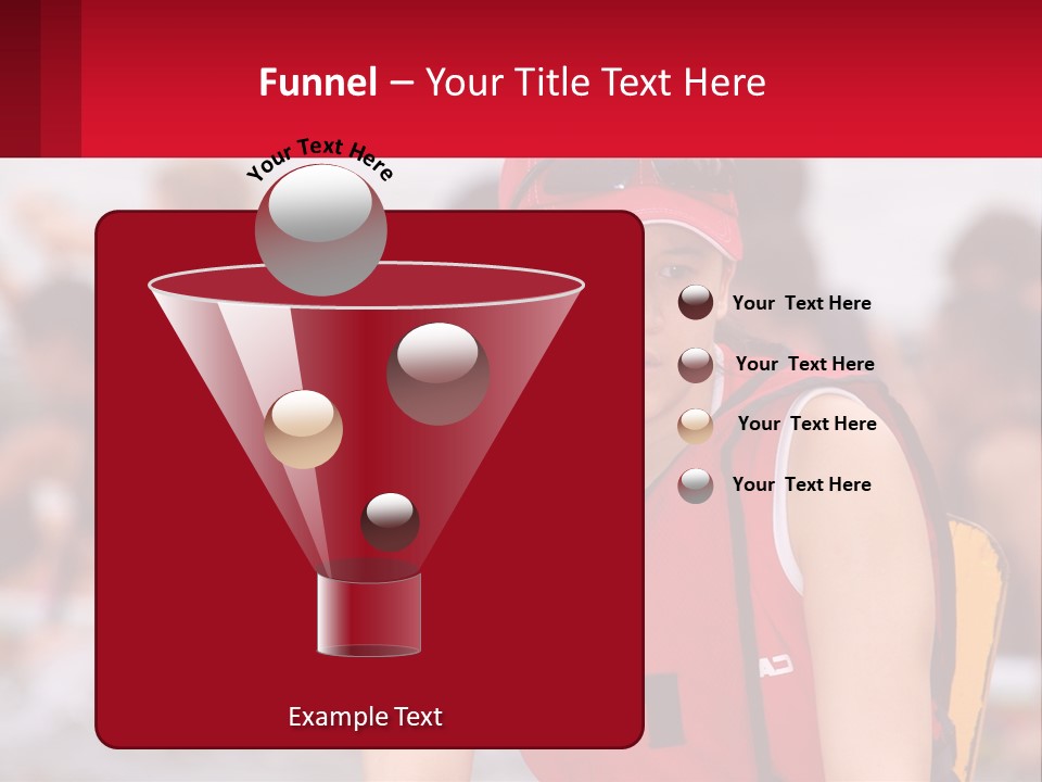 Red Water Stare PowerPoint Template