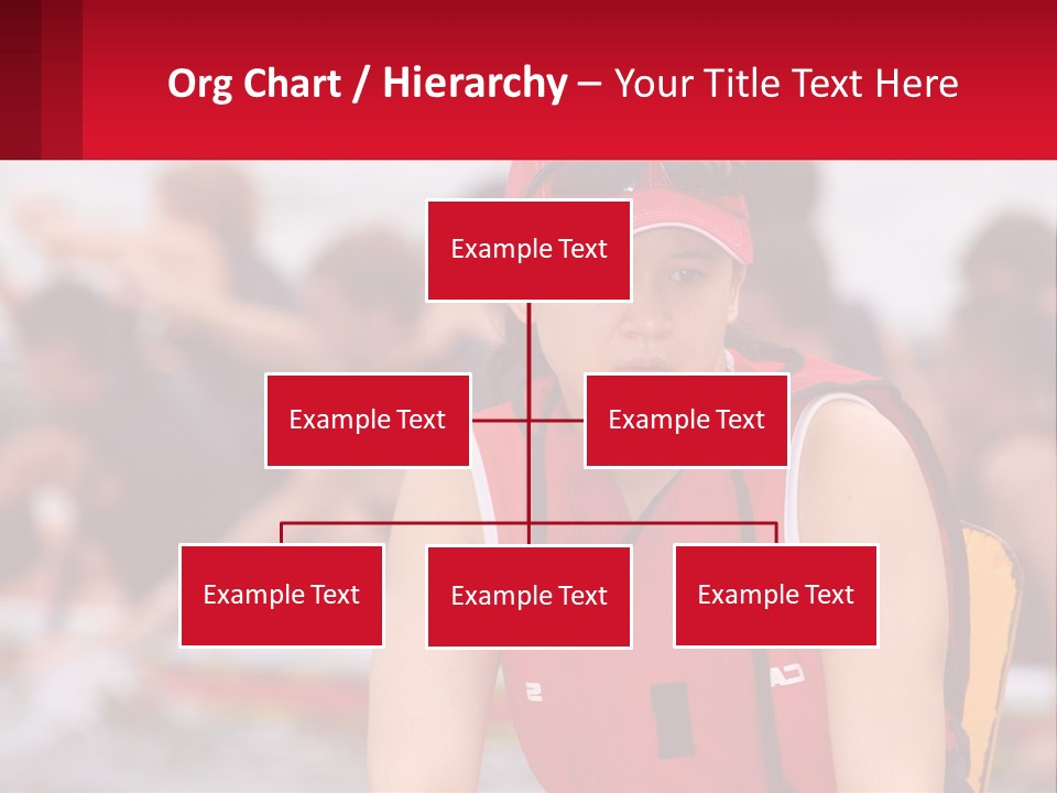 Red Water Stare PowerPoint Template