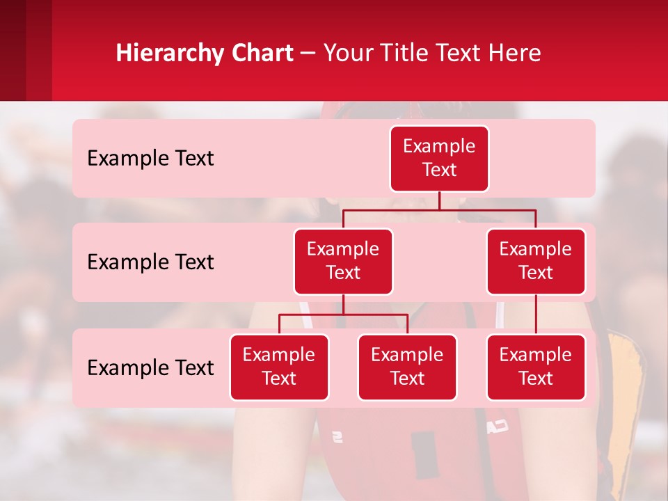 Red Water Stare PowerPoint Template