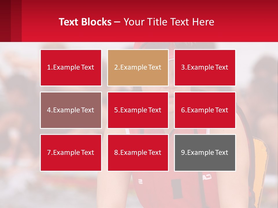 Red Water Stare PowerPoint Template